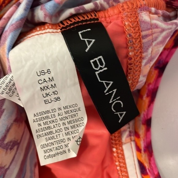 La Blanca Swim Tankini Top Size 6 - Picture 7 of 8